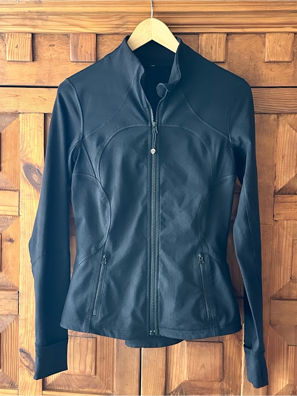 Rare Lululemon Special Edition Define Jacket in Black Micro Perforated Fabric